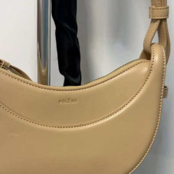 Shoes - POLENE Classic cowhide crescent-shaped bag for the underarm area